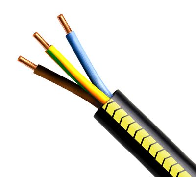 Câble électrique d'alimentation U1000 R2V 5G6 - 50m