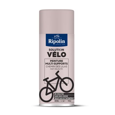 Bombe de peinture multi-supports solution vélo chemin des lias mat velouté 400 mL - RIPOLIN
