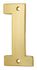 Chiffre 1 à visser hauteur 51 mm laiton THIRARD