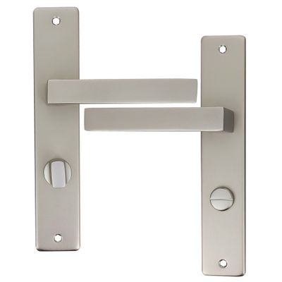 Poignées de porte sur plaques à condamnation Joffrin IV aluminium LINEA BERTOMANI