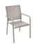 Fauteuil de jardin Isarhora crème chevron en aluminium PROLOISIRS