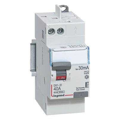 Interrupteur différentiel 40A 2 pôles 30mA type A bornes automatiques - LEGRAND