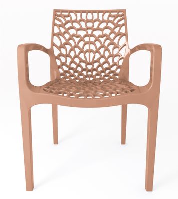 Fauteuil de jardin GRUVYER polypropylène petra - GRANDSOLEIL
