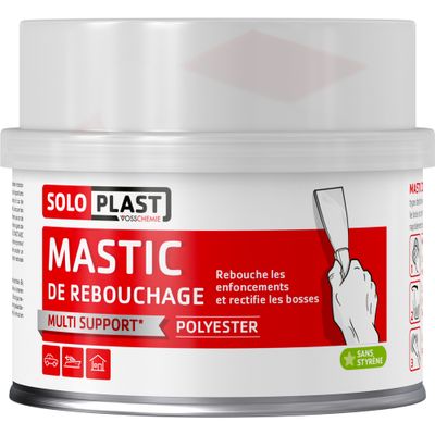 Mastic de rebouchage polyester 188g SOLOPLAST