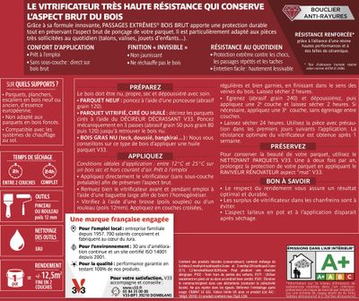 Vitrificateur Passages Extrêmes® incolore brut 2.5 l - V33