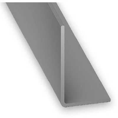 Cornière inégale PVC gris aluminium 10 x 20 mm 2 m CQFD