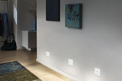 Spot LED encastrable mural carré blanc - PAULMANN