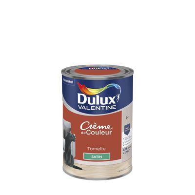 Peinture crème de couleur satin tomette 1,25 L- DULUX VALENTINE
