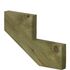 Limon d'escalier extérieur pin traité autoclave 2 marches - HENRY TIMBER