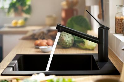 Robinet de cuisine Noir mat Zesis M33 150 - HANSGROHE