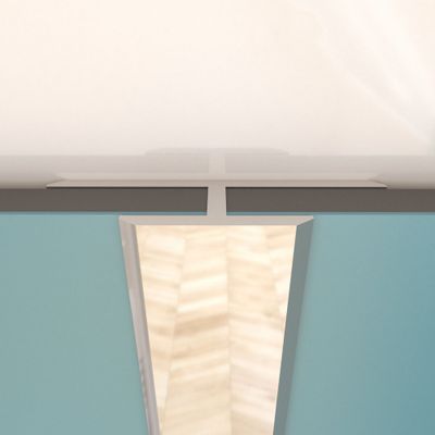 Profilé de jonction chrome pour panneaux muraux 210 cm - AURLANE