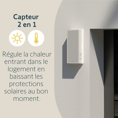 Capteur solaire d'ensoleillement et de température io - SOMFY