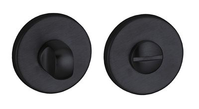 Rosaces de porte rondes à condamnation noir mat diamètre 50 mm FROSIO