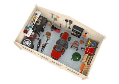 Abri de jardin  Bois Naturel  Tanguy 13m2 Livraison à domicile incluse