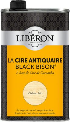 Cire antiquaire liquide "Black Bison" chêne clair 1 l LIBERON