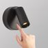 Spot LED mural en saillie orientable et sans fil blanc dynamique CCT Noir - Noli ARLUX