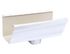 Naissance latérale aluminium blanc 60 x 80 mm pour gouttière EDILIANS