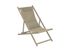Chaise de jardin pliante LENA chilienne aluminium crème chevron, Livraison à domicile incluse - PROLOISIRS