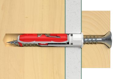 Chevilles à bascule en nylon DuoTec 10 avec vis par 4 FISCHER