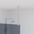 Barre de fixation murale 60 cm verticale chromée pour paroi de douche - OCEA
