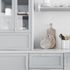 Poignée de meuble cylindrique inox blanc mat entraxe 128 mm REI
