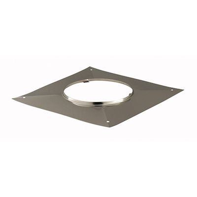 Plaque supérieure d'étanchéité inox carré 35 cm diamètre 100 mm POUJOULAT