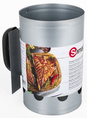 Cheminée d'allumage pour barbecue à charbon Ø 17,3 cm 27,5 x 26,5 cm SOMAGIC