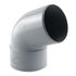 Coude PVC Mâle Femelle 67 ° diamètre 80 mm gris FITT