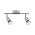 Réglette salle de bains 2 spots GU10 Carolina chrome IP44 2x10W - PAULMANN