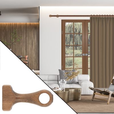 Supports à oeil en bois diam 20 mm Finition Chêne par 2 - MOBOIS