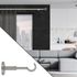 Support ouvert extensible en métal diam 28 mm Finition Chromé mat - MOBOIS