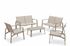 Salon de jardin EVA aluminium blanc 6 places - JARDILINE