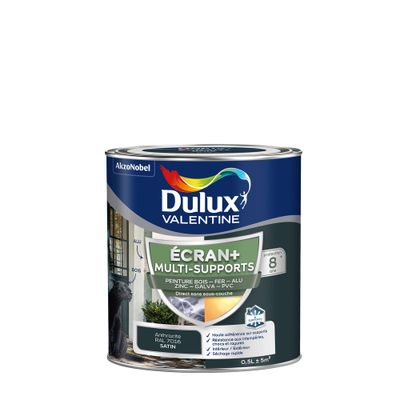 Peinture Ecran+ Multi-supports Satin Gris Anthracite 0,5 L - DULUX VALENTINE