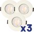 Spots LED encastrables module remplaçable lumière blanc neutre Blanc par 3 - Ruby ARLUX