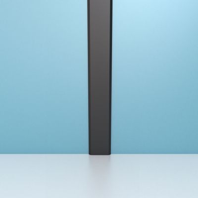 Profilé de jonction en aluminium pour panneau mural noir mat 25 x 5 x 2100 mm AURLANE