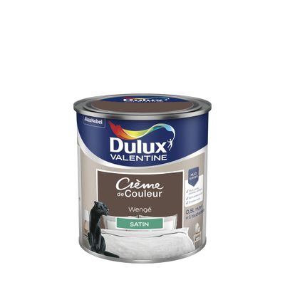 Peinture crème de couleur Wengé Satin 0.5 L - DULUX VALENTINE
