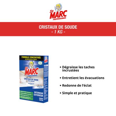 Cristaux de soude Gros travaux 1KG - ST MARC