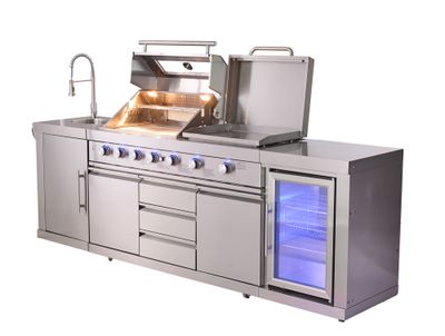 Cuisine d'extérieur plancha et barbecue BRASERO