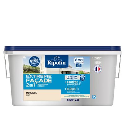 Peinture Façade-Mat-2,5L-Meulière - RIPOLIN