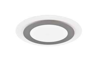 Plafonnier LED rond Morgan nickel 5600 lumens blanc variable CCT - TRIO
