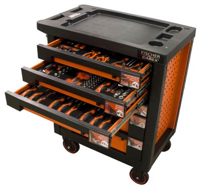 Servante équipée de 114 outils FISCHER DAREX