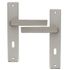 Poignées de porte sur plaques à clé Joffrin IV aluminium LINEA BERTOMANI