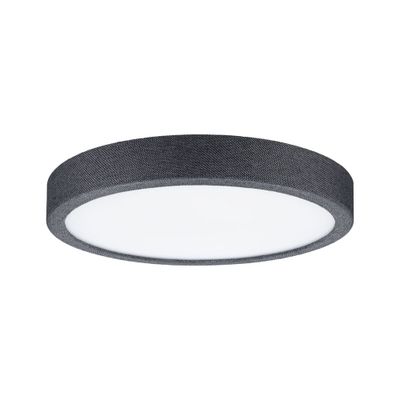 Plafonnier LED rond gris foncé 300mm 4000k 15W IP44 ALBIA FABRIC PAULMANN