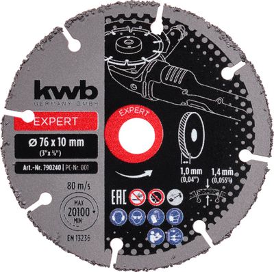 Disque de tronçonnage carbure 76 mm - EINHELL