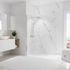 Panneau mural de douche 150x255 cm marbre de carrare DécoDesign Brio - SCHULTE