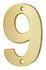 Chiffre 9 à visser hauteur 51 mm laiton THIRARD