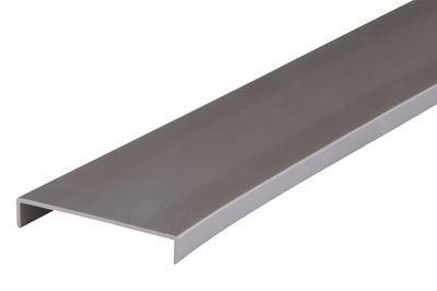 Nez de cloison large aluminium gris - Ép.10 x l.54 mm - L.2.60 m - SPTD