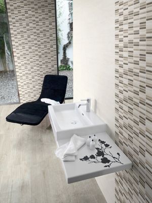 Décor Allwood 20 x 50 cm beige paquet de 1,6 m²