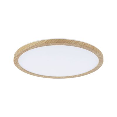 Plafonnier salle de bains LED Atria Shine Ø 30cm effet bois IP44 2250 lumens blanc variable CCT - PAULMANN