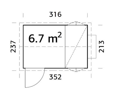Poulaillier en bois Chick - 8,3 m² hors-tout - Livraison à domicile incluse - PALMAKO